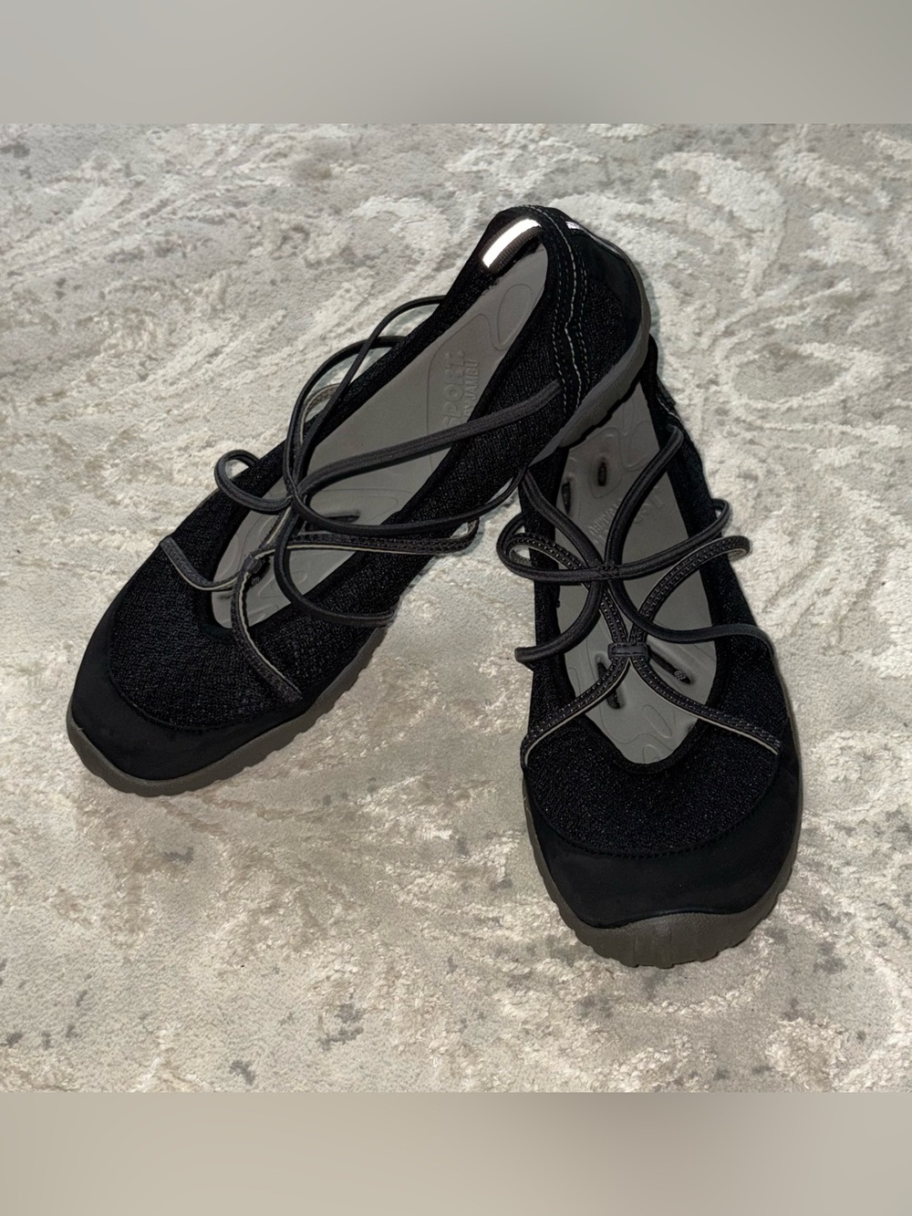 JSport Black Strappy Water Shoes / Athletic Sandals